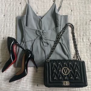 Mario Valentino Stud Shoulder Bag